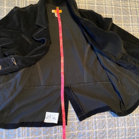 Tulle Black Corduroy Jacket/Coat. Plus size. Great condition. - Picture 6 of 11